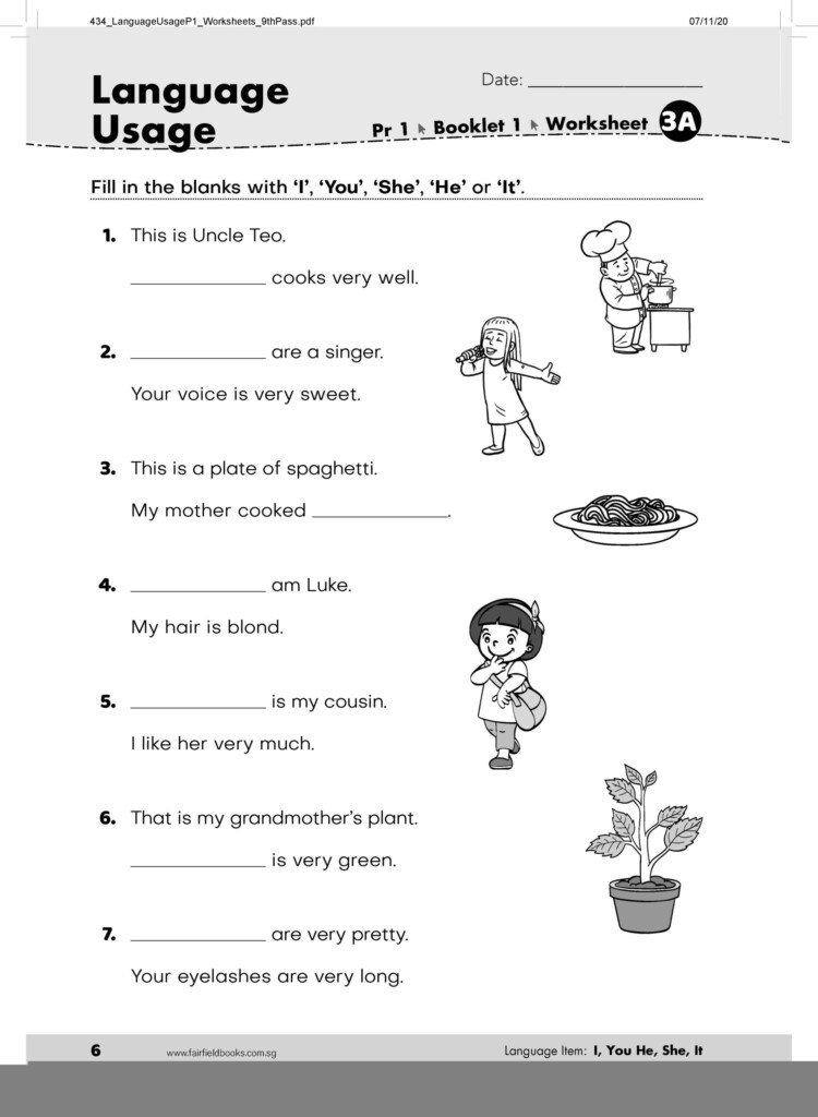 Printable Worksheets For English Language Learners Language Worksheets