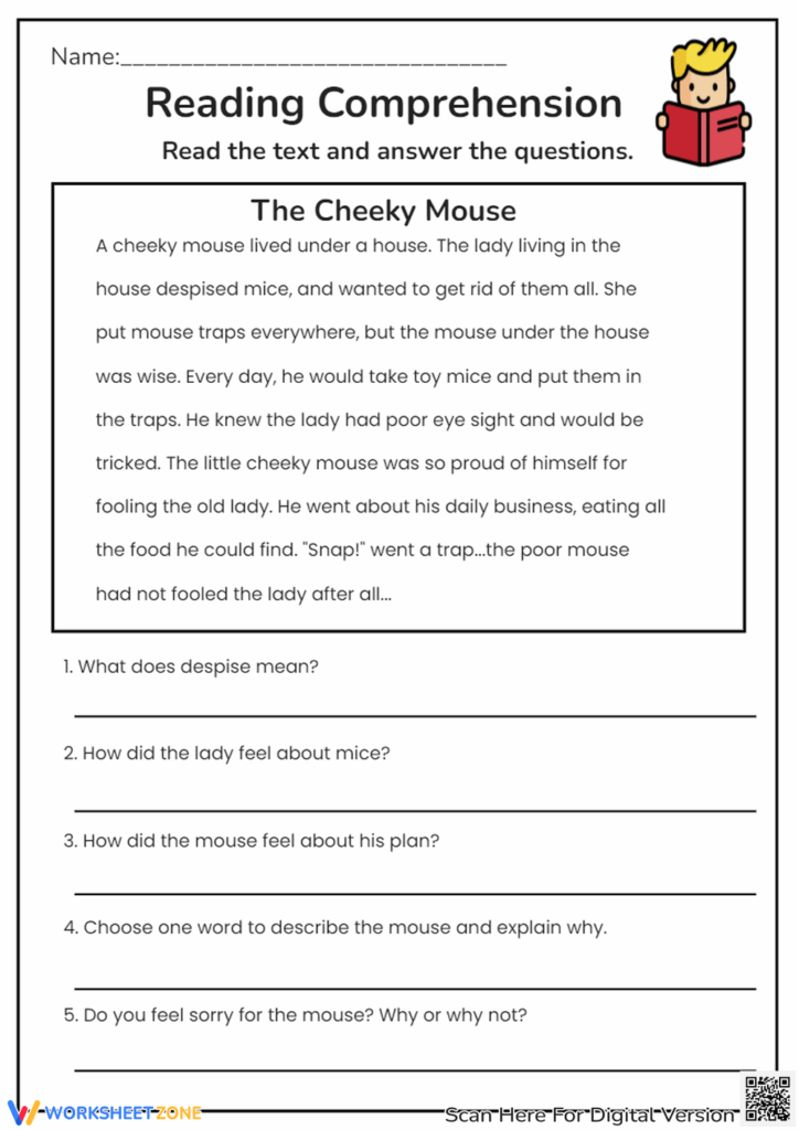 Printable Year 5 Reading Comprehension Worksheets Reading Worksheet 