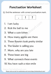 Punctuation Worksheets For 3rd Grade Punctuation Worksheets