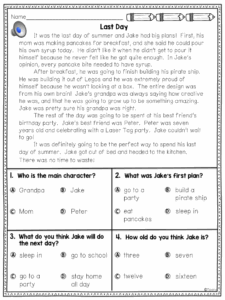 Reading And Listening Comprehension A Teeny Tiny Teacher