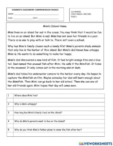Reading Assessment Lexile Comprehension Passage Forgot My Password