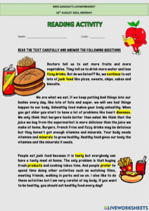 Reading Comprehension Online Activity For YEAR 5 You Can Do The