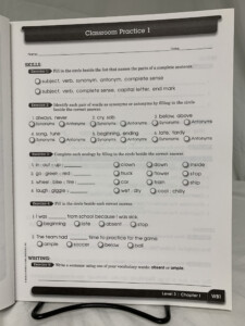 Shurley English Level 3 Student Workbook SCAIHS South Carolina