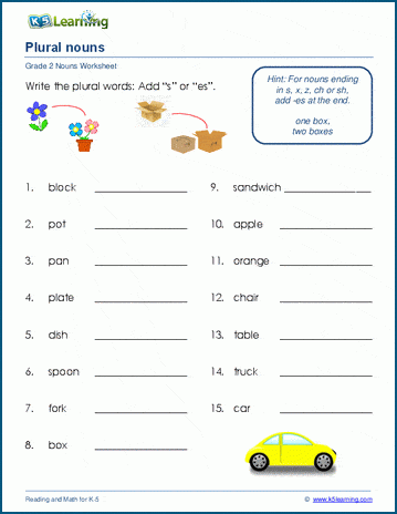 Singular And Plural For Kids Singular Plural Words English Grammar 
