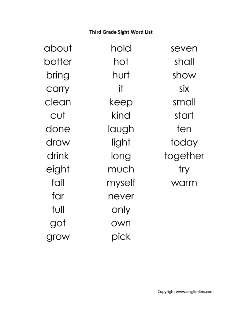 Spelling Worksheets Third Grade Spelling Worksheets
