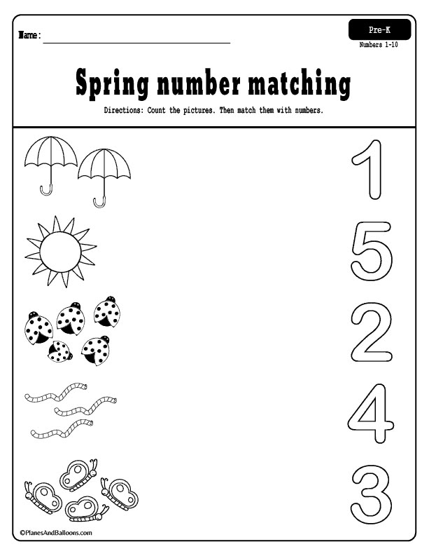 Spring Worksheets For Preschool Age 3 4 Free Printable PDF 