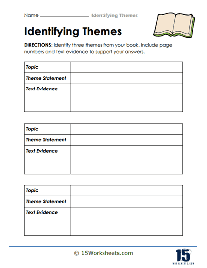 Teaching Theme Worksheets