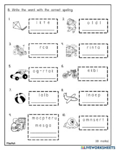 Test Year 1 English Worksheet Live Worksheets Worksheets Library