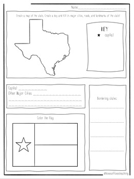 Texas Worksheet Snapshot Worksheet All About Texas TPT
