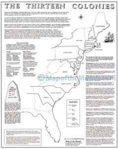 The 13 Colonies Worksheet