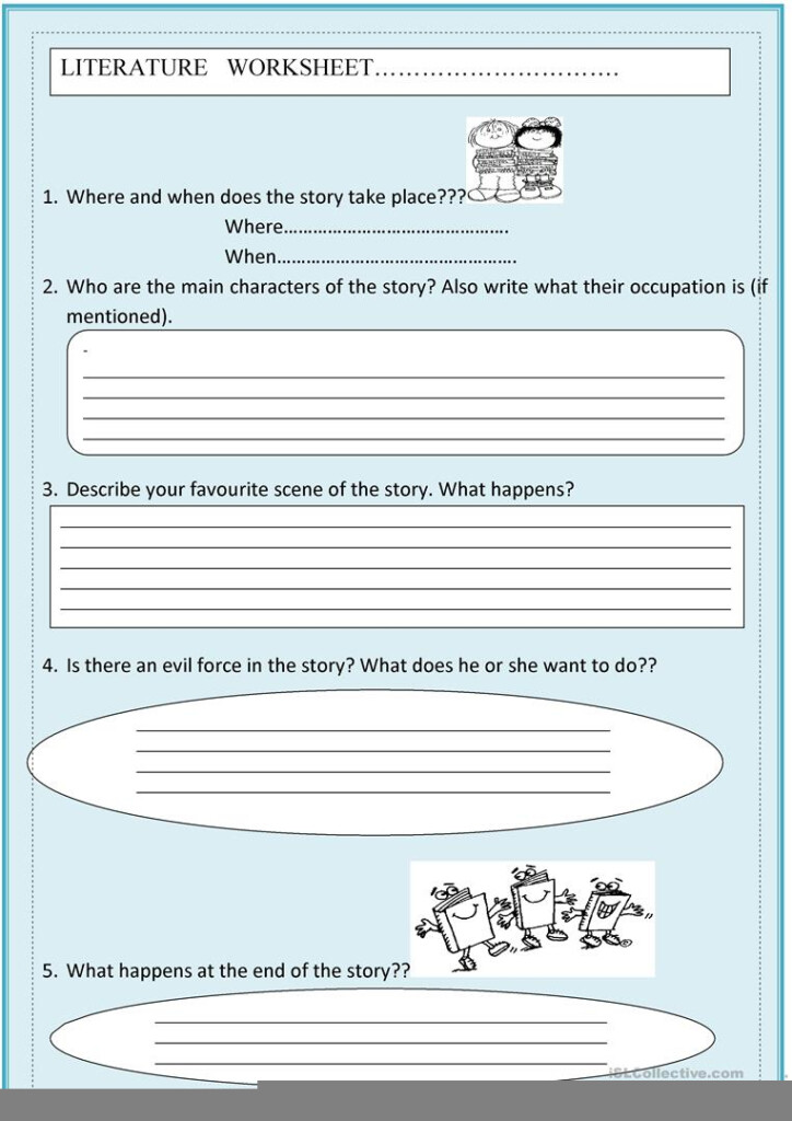 Themes In Literature Worksheet