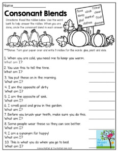Third Grade Phonics Activities
