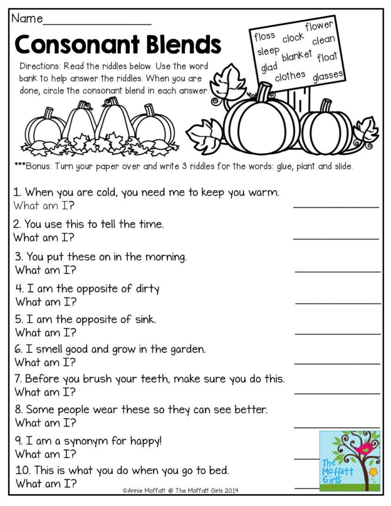 Third Grade Phonics Activities