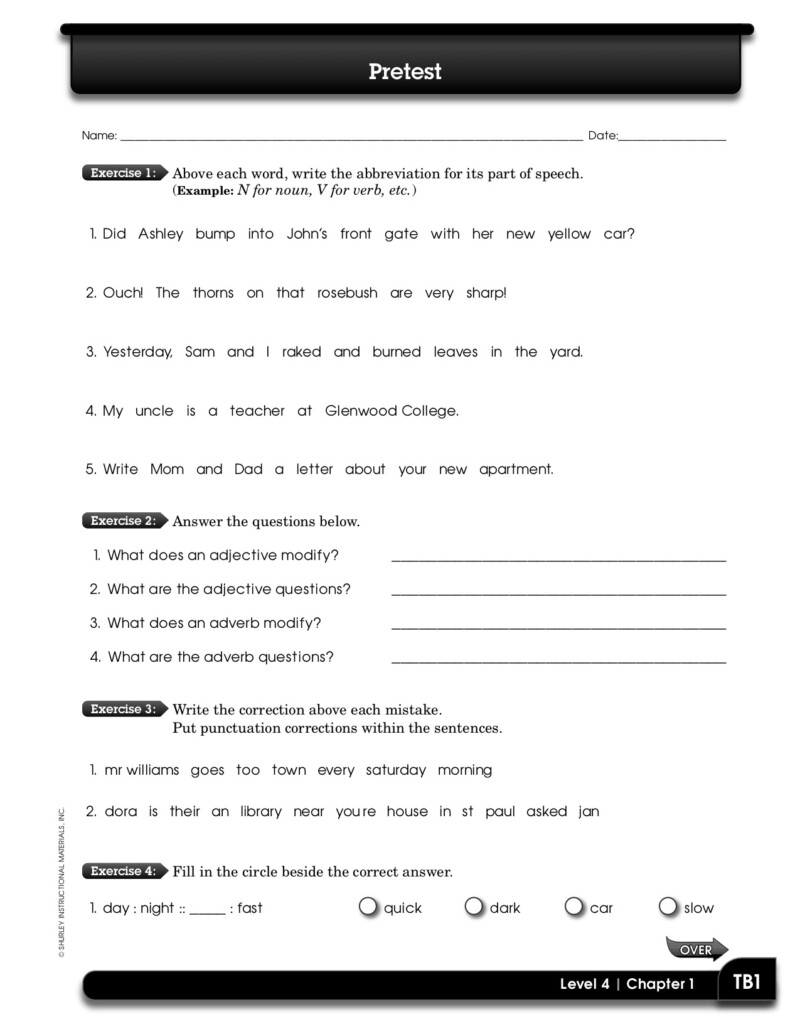 What Is The Value Of A Pretest Shurley English Blog