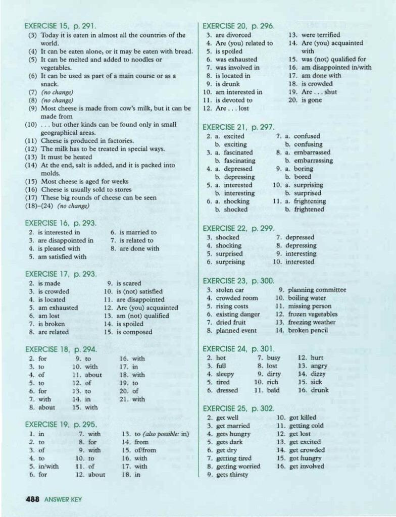 Worksheet Azar Basic English Grammar Chart 8 6 Answers Ponasa