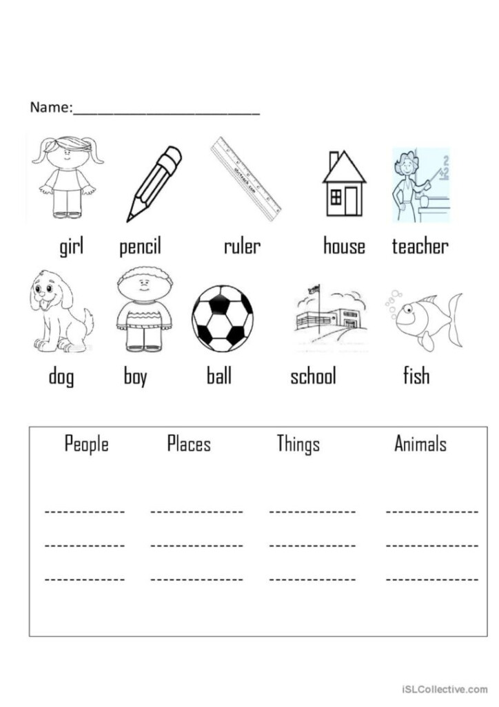 Worksheet For KG English ESL Worksheets Pdf Doc