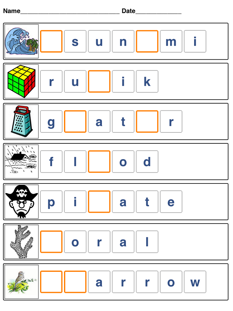 Worksheets For 6 Year Olds To Print Learning Printable