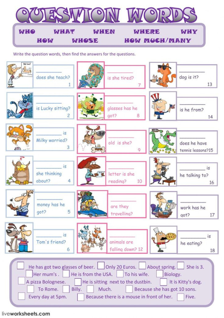 Worksheets For Teaching English As A Second Language Language Worksheets