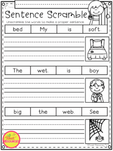 Writing For First Grade Worksheets WorksheetsCity