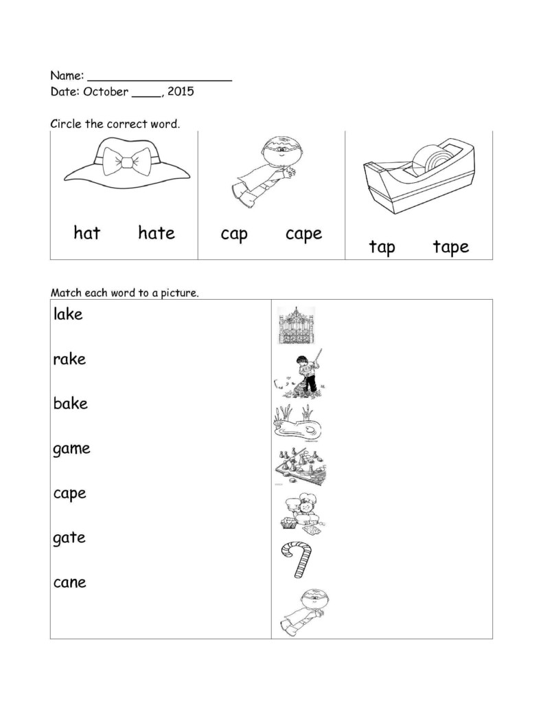Year 1 English Worksheet
