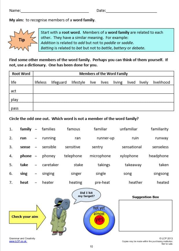 Year 3 English Worksheets Printable Worksheet Images