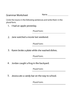 Year 4 English Worksheets Free Printable Learning Printable