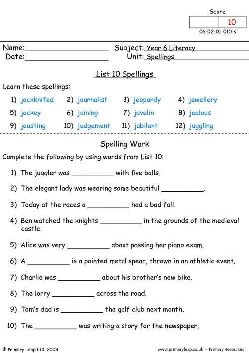 Year 5 English Worksheets Free Uk Kidsworksheetfun
