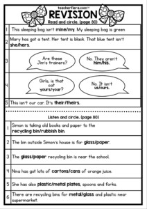 Year 5 English Worksheets Malaysia William Richard Green