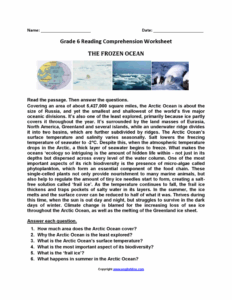 Year 6 Reading Comprehension Worksheets Pdf Thekidsworksheet Reading