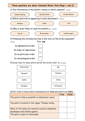 Year 6 Sats Reading Comprehension Practice Pdf Sandra Roger 39 s Reading 